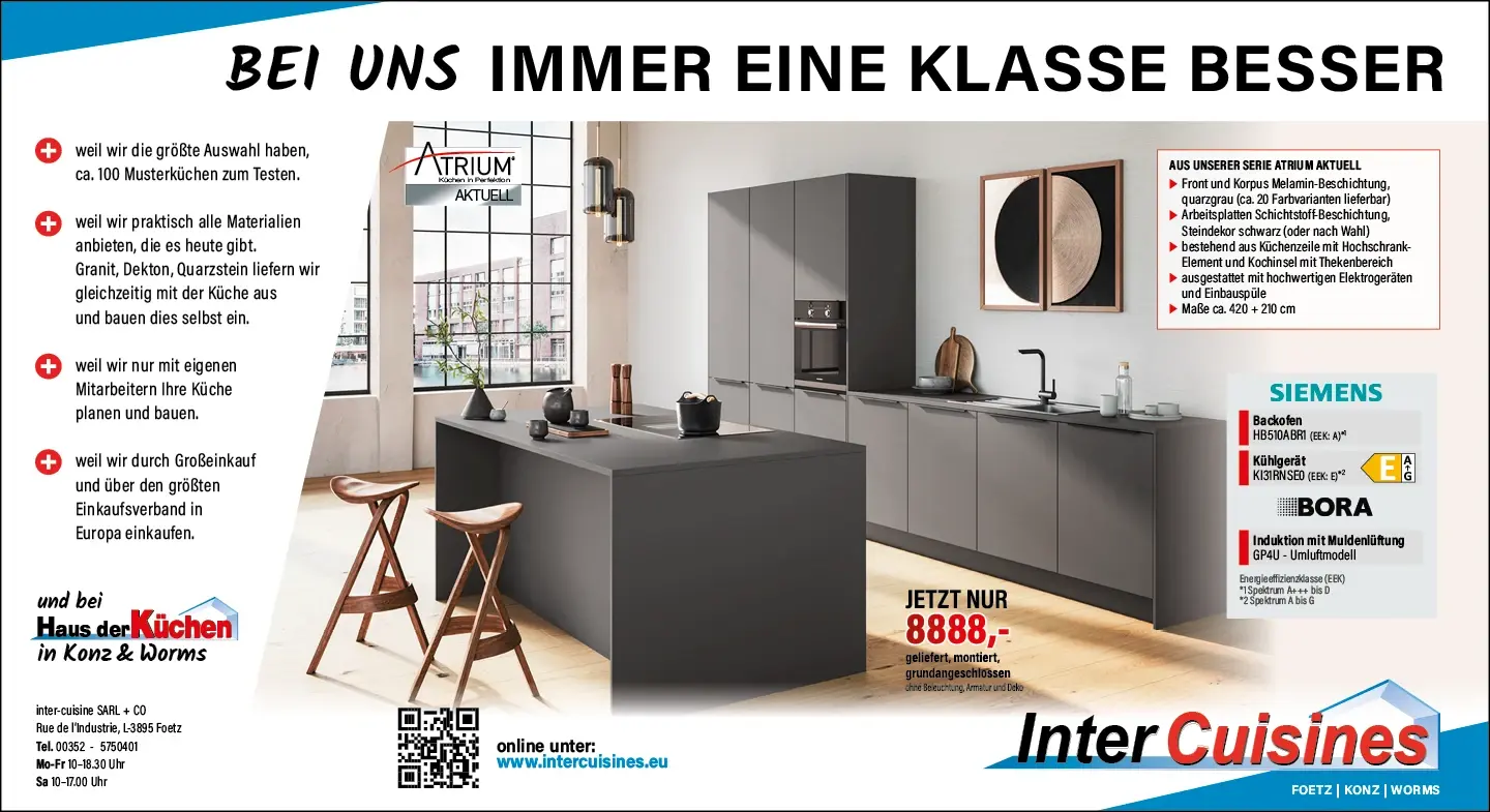 Aus unserer Werbung - Intercuisines und Haus der Küchen im Juni